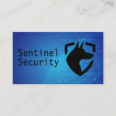 Veiligheidshondenschild | Technische achtergrond Visitekaartje (Voorkant)