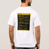 Veiligheidsinformatieblad MSDS - Vrouw T-shirt (Achterkant)