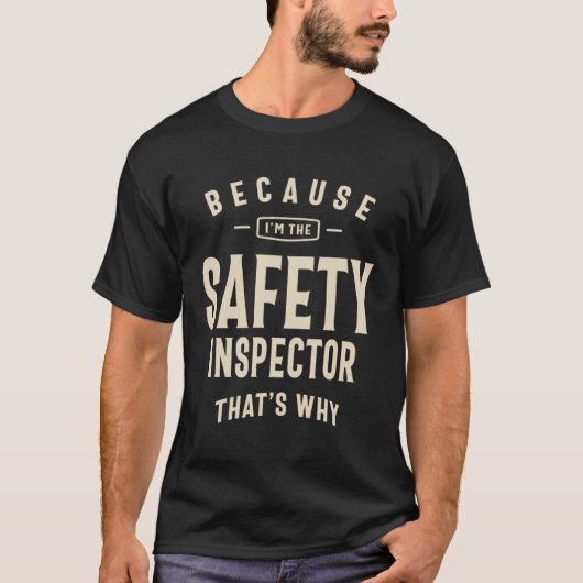 Veiligheidsinspecteur beroep t-shirt (Voorkant)