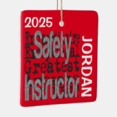 Veiligheidsinstructies Extraordinaire CUSTOM Keramisch Ornament (Rechts)