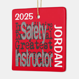 Veiligheidsinstructies Extraordinaire CUSTOM Keramisch Ornament