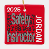 Veiligheidsinstructies Extraordinaire CUSTOM Keramisch Ornament (Voorkant)
