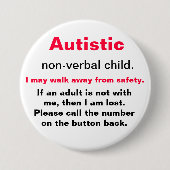 Veiligheidsknop Ronde Button 7,6 Cm (Voorkant)