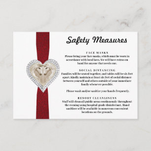 Veiligheidsmaatregelen eenhoorn rode kant informatiekaartje