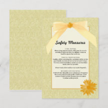 Veiligheidsmaatregelen voor geelbruinhuwde bruilof