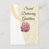 Veiligheidsmaatregelen voor het huwelijk van Cream Informatiekaartje (Voorkant)