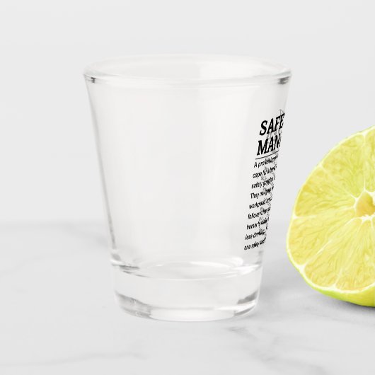 Veiligheidsmanager Shot Glas (Links)