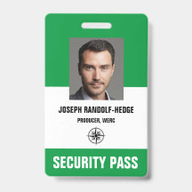 VEILIGHEIDSPAS - Foto I.D. Badge