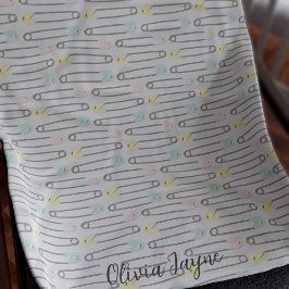 Veiligheidspatroon grijs Matig Kinder ventilatorva Fleece Deken