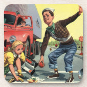  Veiligheidspatrouille Overstekende Garde Helpende Bier Onderzetter (Voorkant)