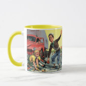 Veiligheidspatrouille Overstekende Garde Helpende Mok (Links)