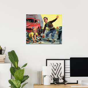 Veiligheidspatrouille Overstekende Garde Helpende Poster
