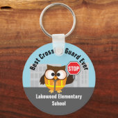 Veiligheidspatrouille van de School Cross Hartelij Sleutelhanger (Voorkant)