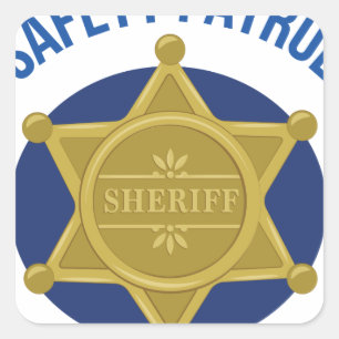 Veiligheidspatrouille Vierkante Sticker