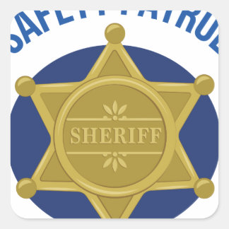 Veiligheidspatrouille Vierkante Sticker