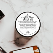 Veiligheidspictogrammen voor kaarswaarschuwing Voe Ronde Sticker