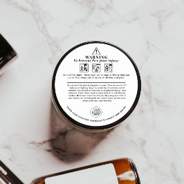 Veiligheidspictogrammen voor kaarswaarschuwing Voe Ronde Sticker