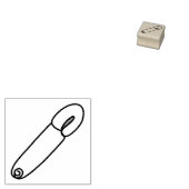 veiligheidspin rubberstempel (Gestempeld)