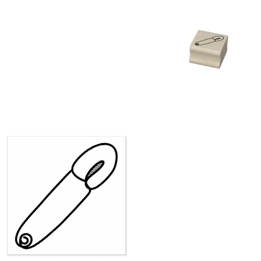 veiligheidspin rubberstempel (Gestempeld)