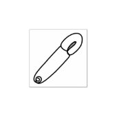 veiligheidspin rubberstempel (Afrduk)