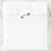 Veiligheidspin solidariteit sticker (Tas)