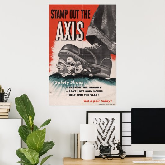 Veiligheidsschoenen Poster (Thuiskantoor)