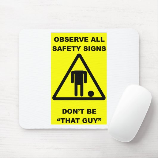 Veiligheidssignaal Muismat (Met muis)