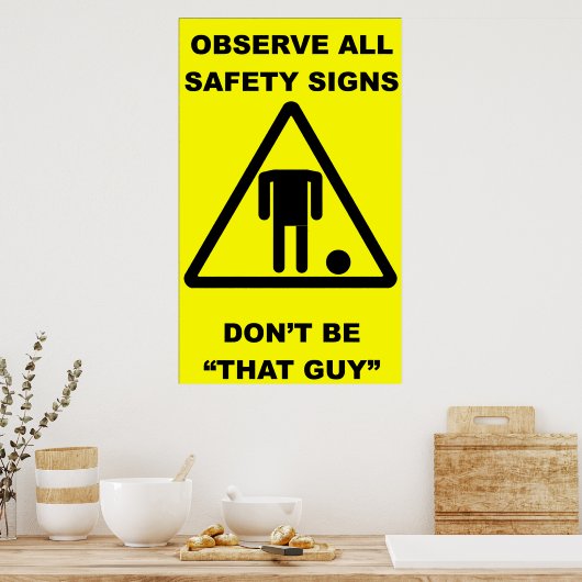 Veiligheidssignaal Poster (Keuken)