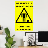 Veiligheidssignaal Poster (Thuiskantoor)