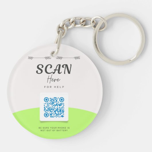 Veiligheidssleutelketen Sleutelhanger (Achterkant)