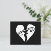 VeiligheidsSpeld Herstelde Gebroken Hart Briefkaart (Staand voorkant)