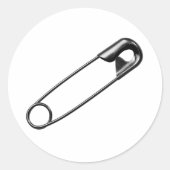 Veiligheidsspeld Sticker Groot (Voorkant)