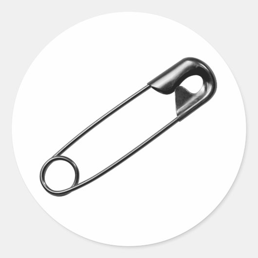 Veiligheidsspeld Sticker Groot (Voorkant)