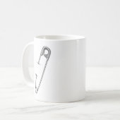 VeiligheidsSpeld Stille Protest Koffiemok (Voorkant links)