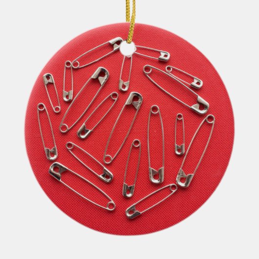 Veiligheidsspelden Keramisch Ornament (Voorkant)