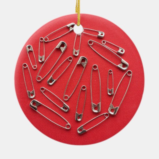 Veiligheidsspelden Keramisch Ornament (Achterkant)