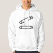 Veiligheidsspelden Mannen Hoodie (Voorkant)