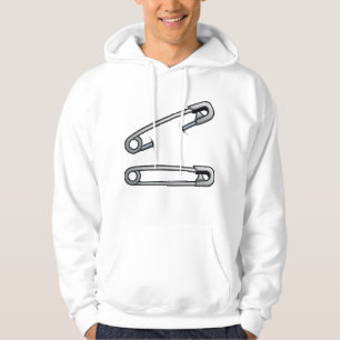 Veiligheidsspelden Mannen Hoodie