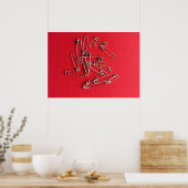 Veiligheidsspelden Poster (Keuken)