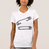 Veiligheidsspelden Vrouwen T-shirt (Voorkant)