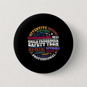 Veiligheidstechnicus voor kinderen ronde button 5,7 cm