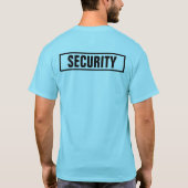  veiligheidstekst Mannen vrouwen unisex T-shirt (Achterkant)