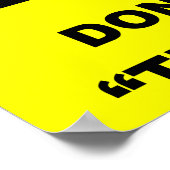 Veiligheidstip voor nietloze mannen poster (Hoek)