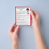 Veiligheidstips voor brandpreventie met een Dalmat Flyer (Hand)