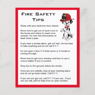 Veiligheidstips voor brandpreventie met een Dalmat Flyer