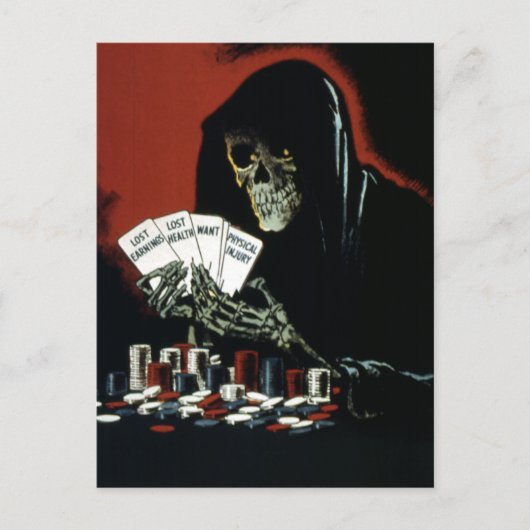 veiligheidsuitrusting tijdens de Tweede Wereldoor Briefkaart (Voorkant)