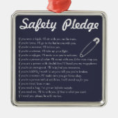 Veiligheidsverbintenis Metalen Ornament (Voorkant)