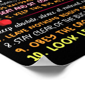 veiligheidsvoorschriften voor schoolbussen poster (Hoek)