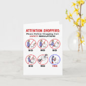 Veiligheidsvoorschriften voor winkelwagentjes - Ha Kaart (Gele Bloem)