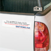 Veiligheidswerker 1 bumpersticker (Op Truck)